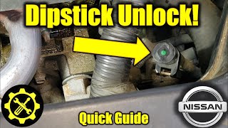 Nissan CVT Transmission  How to Remove the Dipstick amp Check Fluid [upl. by Leiahtan397]