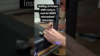 Instructions Unclear Building 3D Printers 3dprinting 3dprinted 3dprinter 3dprint [upl. by Martin]