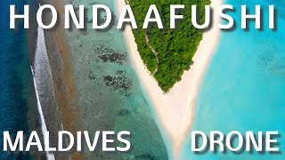 Hondaafushi  Drone View  Maldives [upl. by Eelano]