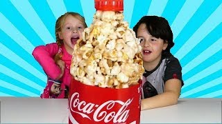 DIY Bouteille de COCA en bonbon POP CORN [upl. by Lilaj]