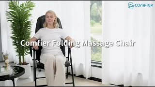 COMFIER Folding Massage Chair Review Shiatsu Heat amp FullBody Relief Anywhere [upl. by Urson81]