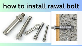 DIY Wall Mastery StepbyStep Guide to Fixing Rawl Bolts for Secure Installations [upl. by Aninay]