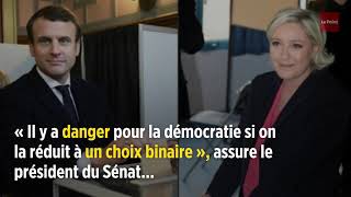 La bipolarisation Macron – Le Pen un « danger pour la démocratie » pour Larcher [upl. by Gillespie]