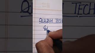 Name logo QULISH TECH shorts shortvideo [upl. by Caspar300]