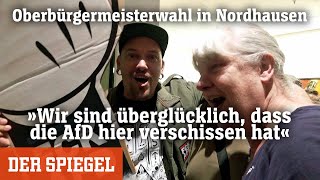 Oberbürgermeisterwahl in Nordhausen »Wir sind überglücklich dass die AfD hier verschissen hat« [upl. by Zilvia]