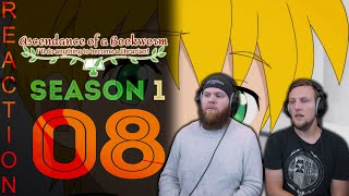 SOS Bros React  Ascendance of a Bookworm Season 1 Episode 8  Lutzs Main [upl. by Nadaha]