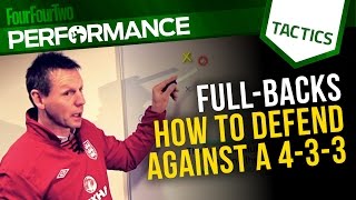 Stuart Pearce  Fullbacks How to defend against a 433  Football tactics [upl. by Zilvia899]