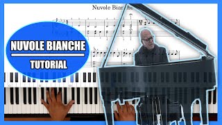 🎹NUVOLE BIANCHE Ludovico Einaudi TUTORIAL para ✅ PIANO FÁCIL ✅ [upl. by Curr691]