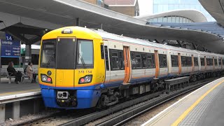 4K London Overground at London Bridge 378154 on 2K54 West Croydon  London Bridge 310324 [upl. by Jariv]