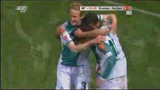 Werder 31 Aachen Diego What a goal [upl. by Adniles]