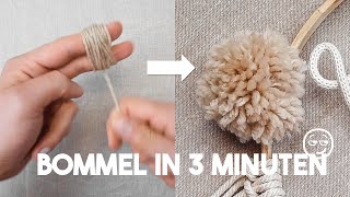 Perfekte Bommel mit der Hand machen  Pom Poms selber machen [upl. by Nord]