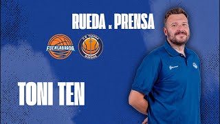 Rueda de prensa Toni Ten  Baloncesto Fuenlabrada VS Grupo Ureta Tizona Burgos [upl. by Milewski]