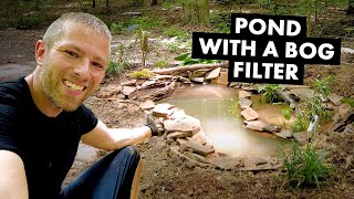 Building a DIY nature pond with a bog filter [upl. by Woods]