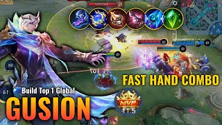 Insane Gusion One Shot Damage Build  Build Top 1 Global Gusion  MLBB [upl. by Albertine]