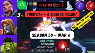 Cheeilth Melts The Science Class  S50W6  CAv vs 欧炸了  Marvel Contest Of Champions [upl. by Ydneh]