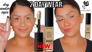 2 DAY WEAR TEST LANCÔME TEINT IDOLE ULTRA WEAR ALL OVER CONCEALER dry under eyes  MagdalineJanet [upl. by Atirehs]