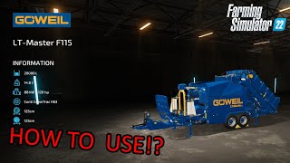 Göweil LTMaster F115 Farming Simulator 22 [upl. by Powe]