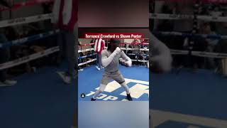 Terrence Crawford has the best angles in the game Crawford training for porter boxing shorts [upl. by Aloysius]