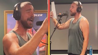 Travis Kelce Shows Off His Singing Skills [upl. by Jacinda]