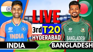 India vs Bangladesh 3rd T20  Live Cricket Match Today  IND vs BAN Live Match Today  IND vs BAN [upl. by Dwaine]