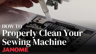 How To Properly Clean Your Janome Sewing Machine [upl. by Arinayed314]