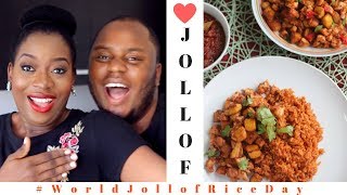 PERFECT JOLLOF RICE  CHEF FREGZ x SISIYEMMIE  WorldJollofRiceDay [upl. by Shanly]