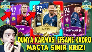 DÜNYA KARMASI DEHŞET KADRO  ÇILDIRDIM Gerçek Fut Draft FIFA Mobile [upl. by Aretha]