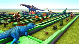 EPIC GIGA DEATHRUN  All ARK Creatures🦖 [upl. by Hanid]