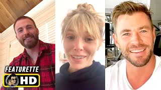 Marvel Actors in Quarantine 2 HD Chris Evans Elizabeth Olsen Chris Hemsworth [upl. by Lluj]