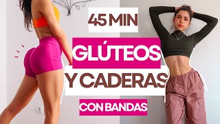 45 MIN AUMENTAR GLÚTEOS Y CADERAS  PIERNAS CON BANDAS – SÚPER INTENSO – TREN INFERIOR COMPLETO [upl. by Remle]