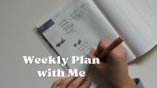 weekly plan with me  hobonichi cousin  minimal planner  minimalist planner  Nicole Makes Plans [upl. by Vergil]