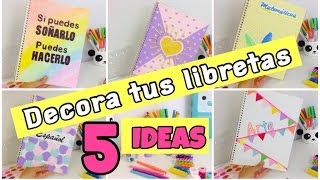 IDEAS para DECORAR tus LIBRETAS [upl. by Bigford]