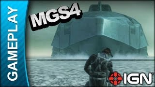 Metal Gear Solid 4  Outer Haven Reveal  Gameplay [upl. by Marabel]