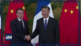 Emmanuel Macron est arrivé en Chine pour une visite dEtat de trois jours [upl. by Nylehtak]