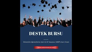 İsimsiz Bağışçı Destek Bursu [upl. by Xirdnek72]