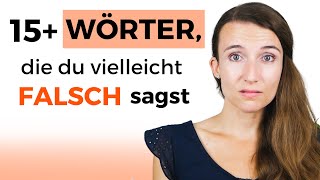 15 schwierige Wörter im Deutschen  Verbessere deine deutsche Aussprache Deutsch B2 C1 C2 [upl. by Ahsennek]