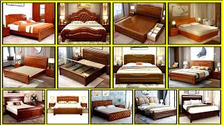 Wooden bed design  Modern Bed Design  Latest Wooden Double Bed Designs [upl. by Seaver]