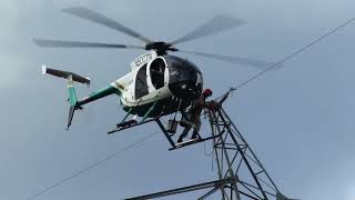 Test High Risk Lineman Helicopter Passed [upl. by Ainatit434]