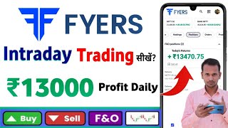 How to place Intraday Order in Fyers  Fyers me Intraday Shares kaise kharide [upl. by Dirrej]