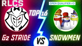 G2 Stride vs The Snowmen  2024 NA RLCS Open Qualifier 3  Double Elimination Stage  TOP 16 [upl. by Laurette577]