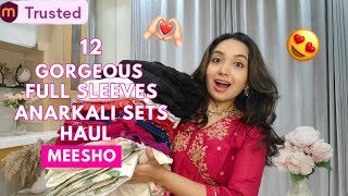 12 Meesho Kurti  Anarkali Set try on Haul 😍  70 off 💕  Festive special 💖  Isha Vinod Jain [upl. by Chilcote]