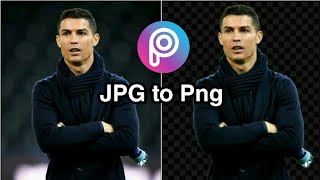 How to make png image in picsart  How to convert jpg to png [upl. by Nide]