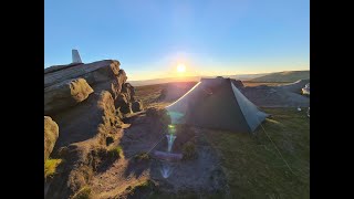 Back Tor Derwent Edge  Peak District Wild Camp  Hilleberg Anaris [upl. by Sigismund]