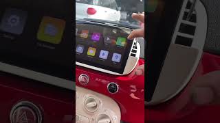 CarPlay in Fiat 500 Touchscreen upgrade under 200 on eBay Takes 30 minutes to install [upl. by Jael]