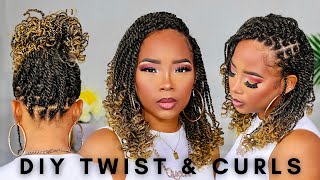 Kinky Twist With Marley Hair  Karrill DaDiva [upl. by Melton]