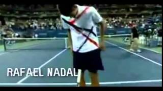 Djokovic imita a Sharapova Nadal y Federer [upl. by Adner]