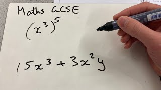 Maths GCSE Higher Exam Paper 2 Q1 algebra index laws [upl. by Aiouqes557]