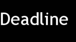 How to Pronounce Deadline [upl. by Tran351]