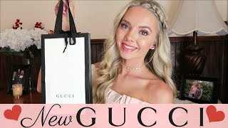 MY NEW GUCCI BAG GG Marmont Card Case Unboxing [upl. by Ehcsrop448]