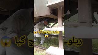 DRAMATIC SAVE🚃Railway Worker Narrowly Escape Injury shorts youtubeshorts viralshorts indian [upl. by Judas]